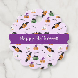 Etiquetas Para Lembrancinhas Feliz Pumpkin de Halloween Vestido