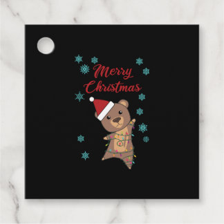 Etiquetas Para Lembrancinhas Feliz Ursinho de Urso de Natal