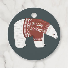 Etiquetas Para Lembrancinhas Feliz Urso Polar de Férias