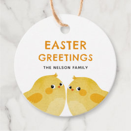 Etiquetas Para Lembrancinhas Felz pascoa com duas galinhas pequenas