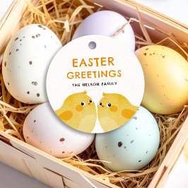 Etiquetas Para Lembrancinhas Felz pascoa com duas galinhas pequenas