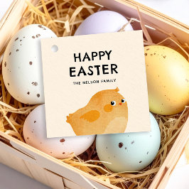 Etiquetas Para Lembrancinhas Felz pascoa com frango laranja pequeno