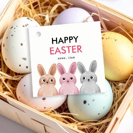 Etiquetas Para Lembrancinhas Felz pascoa com três adoráveis bebebezinhos