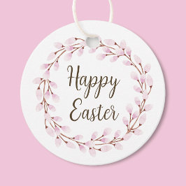 Etiquetas Para Lembrancinhas Felz pascoa Selvagem Rosa Elegante