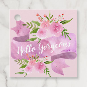 Etiquetas Para Lembrancinhas Feminino Bonito Chic Floral Rosa Bege Olá Maravilh