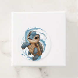 Etiquetas Para Lembrancinhas Feriado de Natal de Tartaruga do Mar Cento