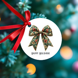 Etiquetas Para Lembrancinhas Feriado de Natal do Arco Poinsettia