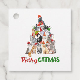 Etiquetas Para Lembrancinhas Feriado de Natal do Cat Tree Cat Lover