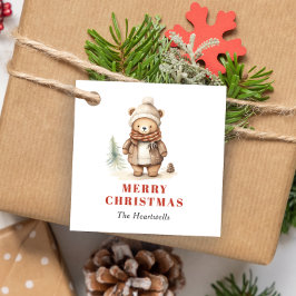 Etiquetas Para Lembrancinhas Feriado de Urso Marrom Cinto-Cáutico