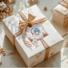 Etiquetas Para Lembrancinhas Feriado Elegante de Natal Gnomo