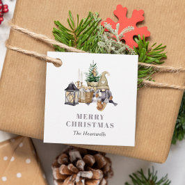 Etiquetas Para Lembrancinhas Feriado Gnomo Russo da Watercolor