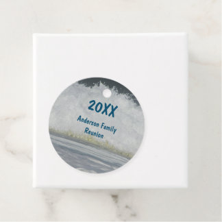 Etiquetas Para Lembrancinhas Férias de praia no Verão, no Oceano de Reunião Fam