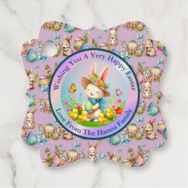 Etiquetas Para Lembrancinhas Férias Feliz das Flores da Páscoa e Coelhinhos da 