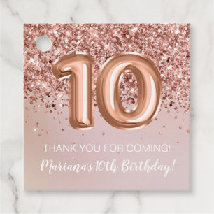 Etiquetas Para Lembrancinhas Festa de Aniversário de 10 Anos de Meninas Kids Ro