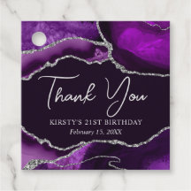 Festa de aniversário de agitação com brilho púrpur