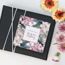 Etiquetas Para Lembrancinhas Festa de aniversário de Aquarela Elegante do Jardi