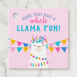 Etiquetas Para Lembrancinhas Festa de aniversário de diversão do Llama, Inteiro