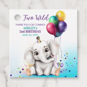 Etiquetas Para Lembrancinhas Festa de aniversário de Elefante Bonito