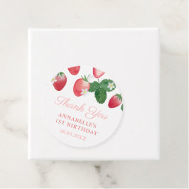 Etiquetas Para Lembrancinhas Festa de aniversário de Garota de Morango de Água