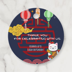 Etiquetas Para Lembrancinhas Festa de aniversário de Janto Básico Japonês