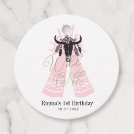 Etiquetas Para Lembrancinhas Festa de Aniversário de Meninas Pink & Black Boho