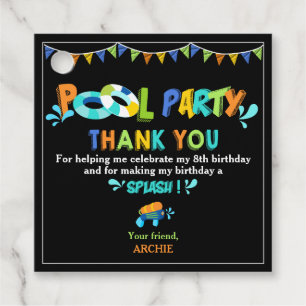 Etiquetas Para Lembrancinhas Festa de aniversário De Piscinas De Meninos De Ch