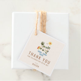 Etiquetas Para Lembrancinhas Festa de aniversário De Surf De Verão Obrigado Eti