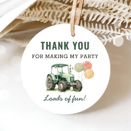 Etiquetas Para Lembrancinhas Festa de aniversário de Trator de Aquarela