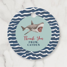 Etiquetas Para Lembrancinhas Festa de aniversário De Tubarão Obrigado