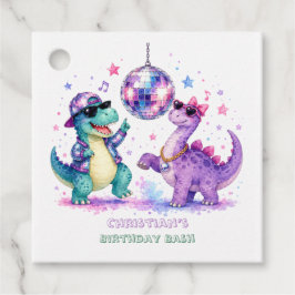 Etiquetas Para Lembrancinhas Festa de Aniversário do Dinossauro Disco Aquarela