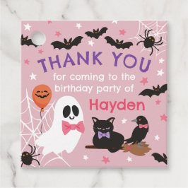 Etiquetas Para Lembrancinhas Festa de aniversário Rosa Fantasma do Halloween Ob