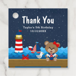 Etiquetas Para Lembrancinhas Festa de aniversário Vermelha Do Urso Raiz Náutica