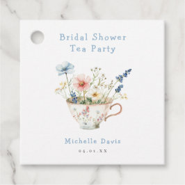 Etiquetas Para Lembrancinhas Festa de Chá de Chá de Noiva Floral de Primavera