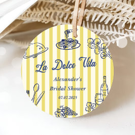 Etiquetas Para Lembrancinhas Festa de Chá de Noiva Italiano La Dolce Vita 