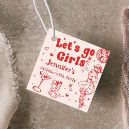 Etiquetas Para Lembrancinhas Festa de Despedida de Solteira Rodeio Cowgirl Disc