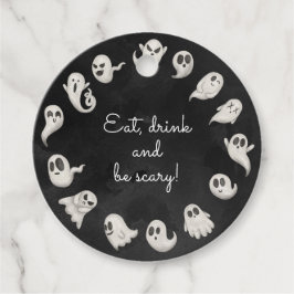 Etiquetas Para Lembrancinhas Festa de fantasmas assustadores do Halloween