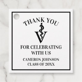 Etiquetas Para Lembrancinhas Festa de formatura da Escola Veterinária Negra Per