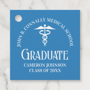 Etiquetas Para Lembrancinhas Festa de Formatura da Faculdade de Medicina Azul C