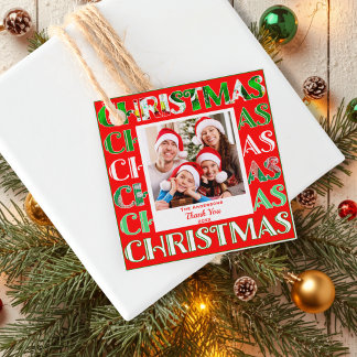Etiquetas Para Lembrancinhas Festa de Fotos da Família Vermelho Verde Natal Ret