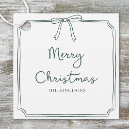 Etiquetas Para Lembrancinhas Festa de Natal de Design Minimalista Personalizada