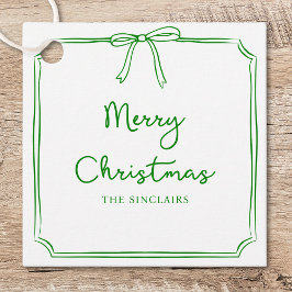 Etiquetas Para Lembrancinhas Festa de Natal de Design Minimalista Personalizada