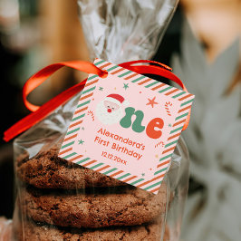 Etiquetas Para Lembrancinhas Festa de Natal de Garota Rosa