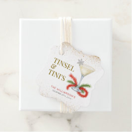 Etiquetas Para Lembrancinhas Festa de Natal Tinsel e Tinis