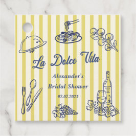 Etiquetas Para Lembrancinhas Festa de Noivado Italiana La Dolce Vita