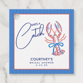 Etiquetas Para Lembrancinhas Festa de Noivado Lagosta Costeira Ela É Uma Peça