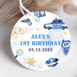 Etiquetas Para Lembrancinhas Festa de primeiro aniversario do Garoto Policial