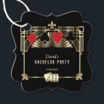 Etiquetas Para Lembrancinhas Festa de Solteiro Glam Las Vegas Casino Royale<br><div class="desc">Design real royal, vintage de cartas, tema Great Gatsby e Casino. Apresenta um estilo Great Gatsby, forma Art Deco dos anos 20 de Hollywood antigo, falso ouro royal freer-de-lis, fontes vintage, assim como naipes de cartas com bordas douradas. Utilize a ferramenta Personalizar para adicionar suas informações. Para mais, visite, por...</div>