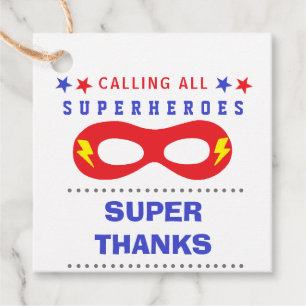 Etiquetas Para Lembrancinhas Festa de Super-Heróis. Muito obrigado