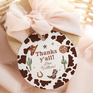 Etiquetas Para Lembrancinhas Festa do Rodeio Western Cowboy Obrigada a todos pe