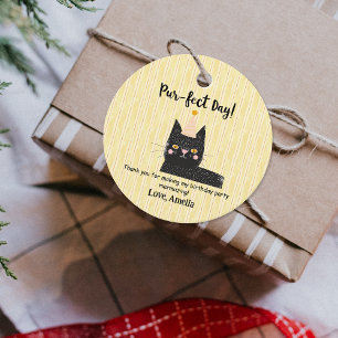 Etiquetas Para Lembrancinhas Festa Engraçada Que Gato Preto Agradece Tags Favor
